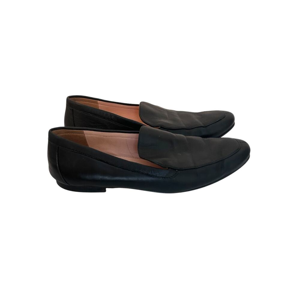 J. Crew Smoking Loafers Leather Black 7